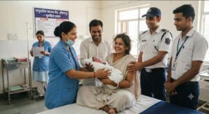 एम्बुलेंस 102 की तत्परता और सीएचसी हस्तिनापुर की बेहतरीन सेवा से हुआ सुरक्षित प्रसव